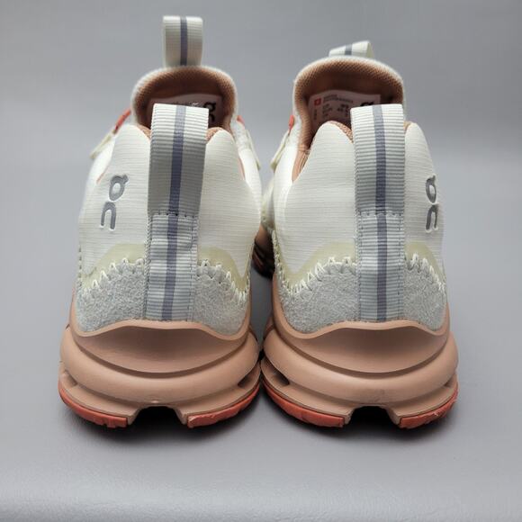 ON CLOUDAWAY ICE CHILI RED GREY WHITE RUNNING SHOES SZ 9 Womens - Picture 12 of 16